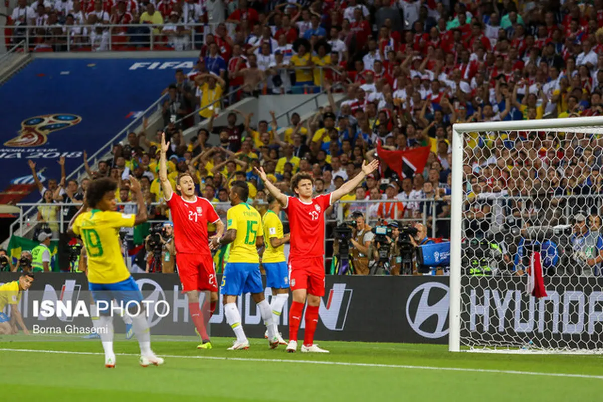 برزیل ۲ - صربستان صفر/ صعود راحت سلسائو با برتری دو گله مقابل صرب‌ها