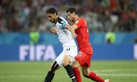 ژمایلی بهترین بازیکن دیدار سوییس و کاستاریکا