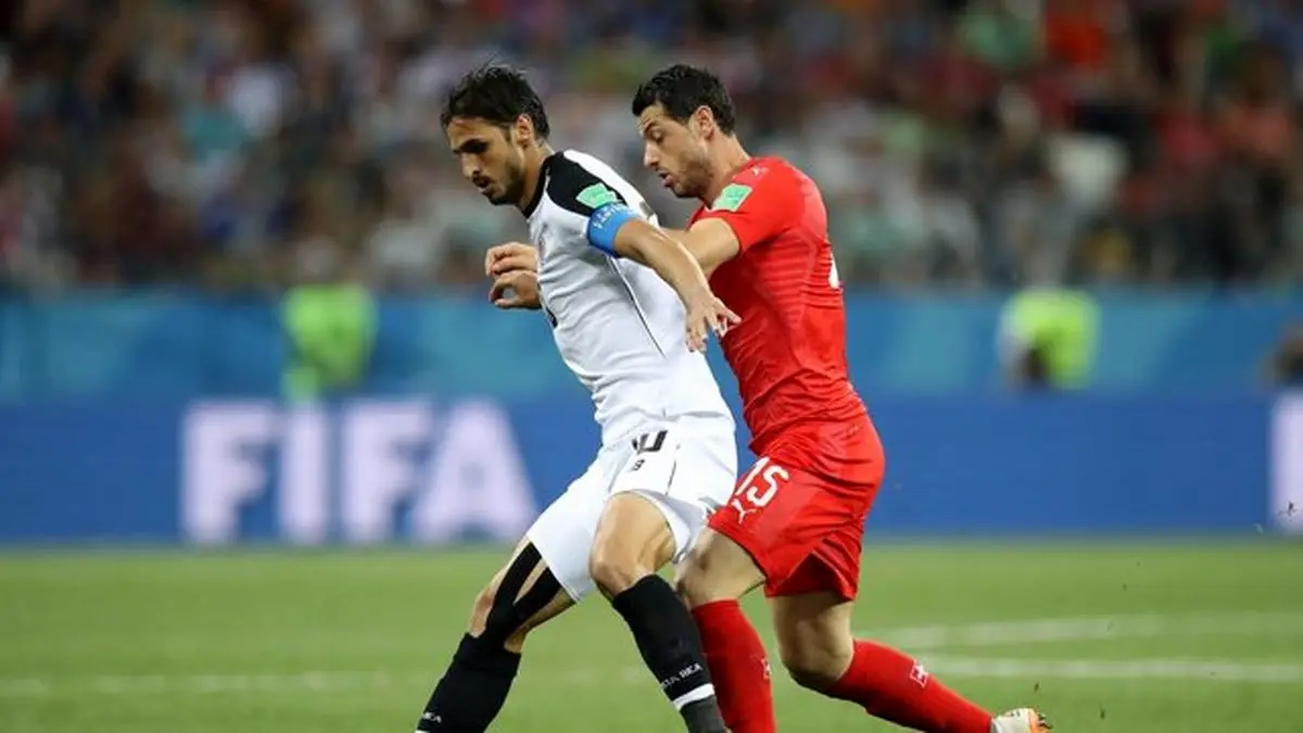 ژمایلی بهترین بازیکن دیدار سوییس و کاستاریکا