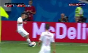 گل اول پرتغال به اروگوئه (په په)