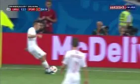 گل اول پرتغال به اروگوئه (په په)