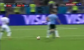 گل دوم اروگوئه به پرتغال دبل کاوانی