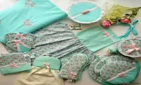 کالکشن سرویس پارچه ای آشپز خانه در رنگ های زیبا
