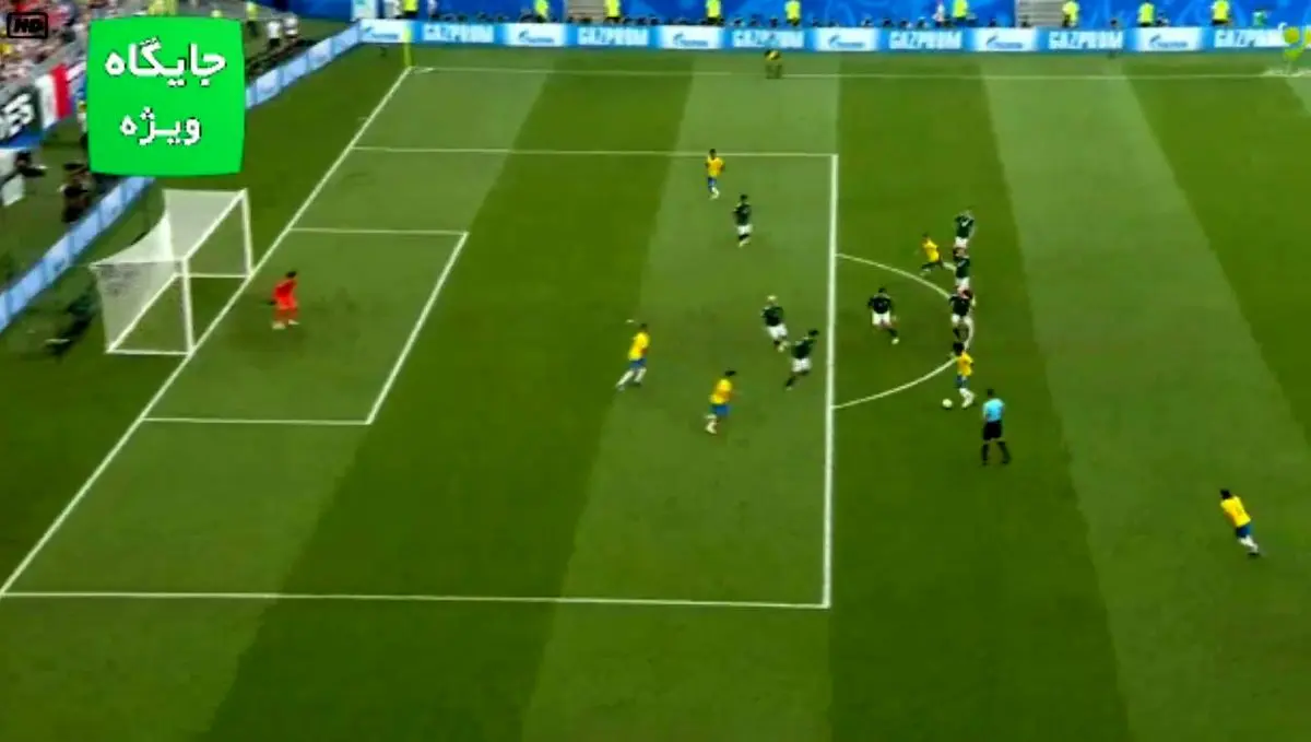 گل اول برزیل به مکزیک