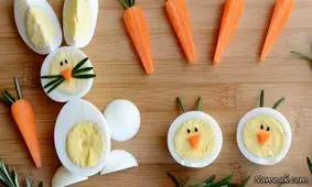 طرز تهیه تخم مرغ آبپز شبیه ۴ حیوان دوست داشتنی