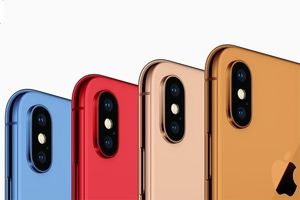 آيفون 2018 اپل در رنگ‌های طلایی، خاکستری، سفید، آبی، قرمز و نارنجی عرضه می‌شود