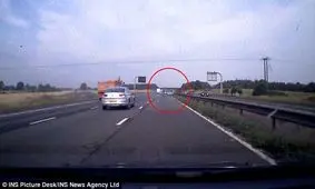 عاقبت رانندگی نمایشی راننده مرسدس در اتوبان! +فیلم