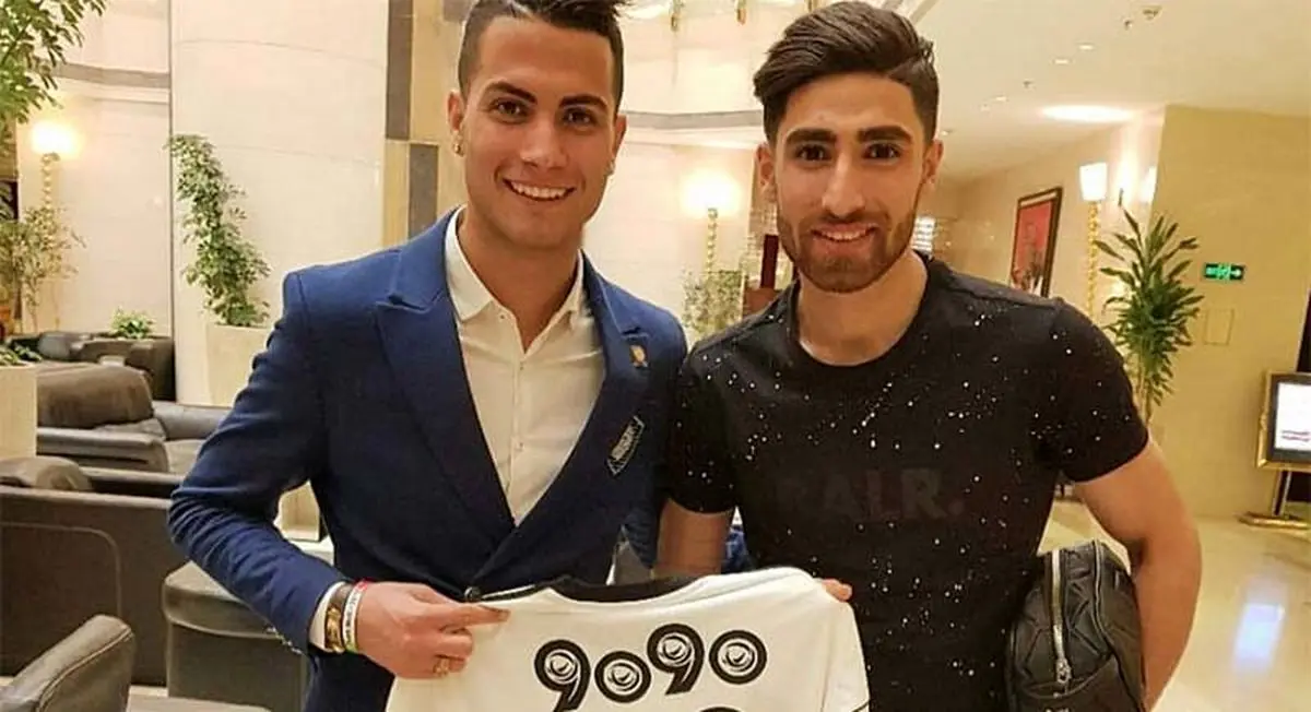 علیرضا جهانبخش به همراه رونالدوی وطنی!