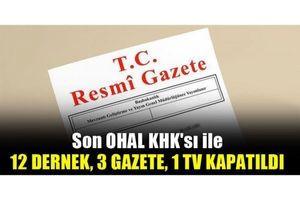 تعطیلی ۱۶ انجمن و رسانه در ترکیه