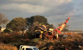 ۲۱ نفر در سانحه سقوط هواپیما در آفریقای جنوبی کشته و زخمی شدند!