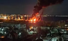 اوکراین: یک کشتی جنگی روس را که حامل ۱۳ پهپاد بود، منهدم کردیم


