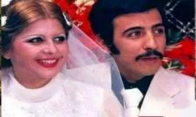 عکس عروسی علی حاتمی و زری خوشکام ۵۰سال پیش!