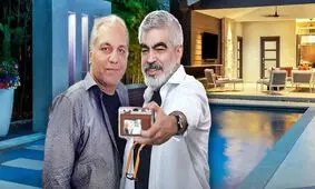 مهران مدیری، پشت‌صحنه «استخر» را عاشقانه کرد/ ویدئو