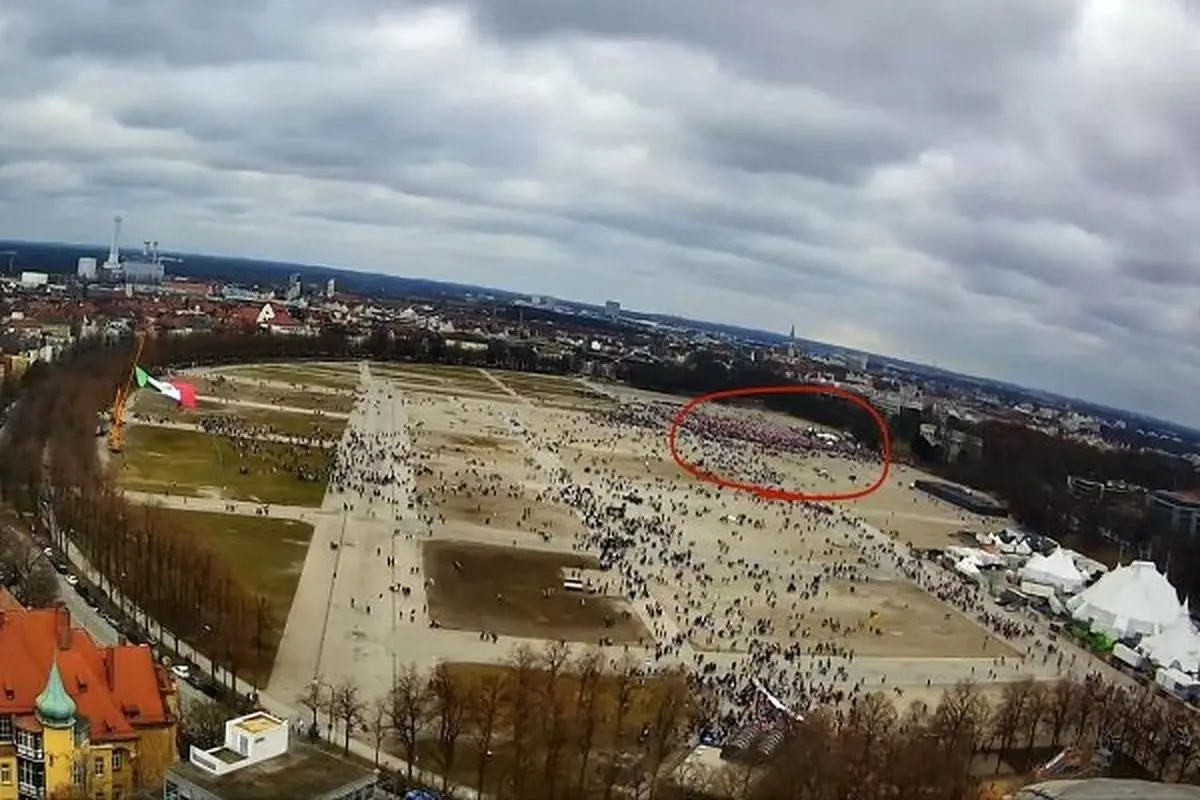 اعتراف رسانه آلمانی: آمار پلیس از تجمع مونیخ اغراق‌آمیز است