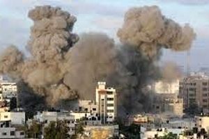 بمباران شدید شهر غزه