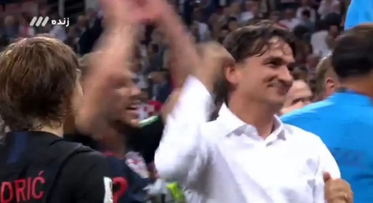 اشک ها و لبخند ها پس از پایان دیدار کرواسی و انگلیس