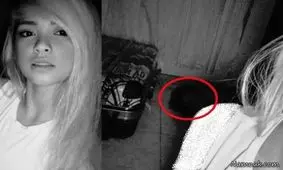 چیزی ترسناک در عکس سلفی نیمه شب زن تنها !