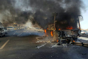 پرونده قضایی در رابطه با حادثه آتش سوزی اتوبوس مسافربری در سنندج تشکیل می‌شود