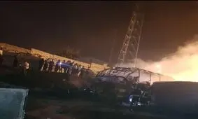 جزئیاتی از تصادف مرگبار اتوبوس و تانکر سوخت در سنندج