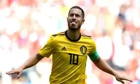 هازارد بهترین بازیکن دیدار بلژیک و انگلیس شد