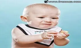 عکس های بامزه کودکان هنگام چشیدن لیمو ترش