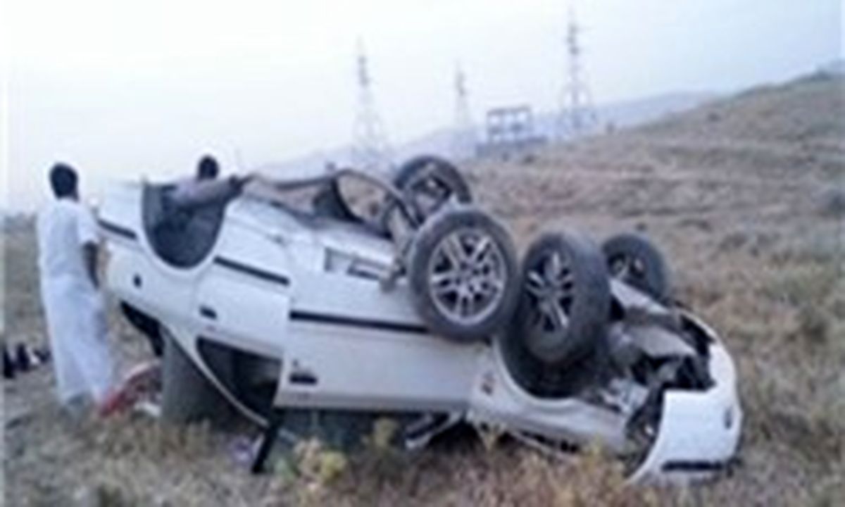 4 نفر در واژگونی خودروی سمند در اتوبان نطنز- کاشان کشته شدند
