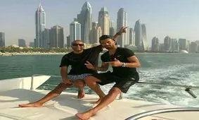 تفریح بازیکن تیم ملی با خواننده لس آنجلسی در دبی!