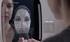 آینه‌ای که عیب‌های صورت را تحلیل می‌کند