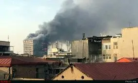 ‍ حادثه حریق ساختمان پلاسکو تهران تا کنون 7 مصدوم داشته‌است/ آماده‌باش بیمارستان‌ها