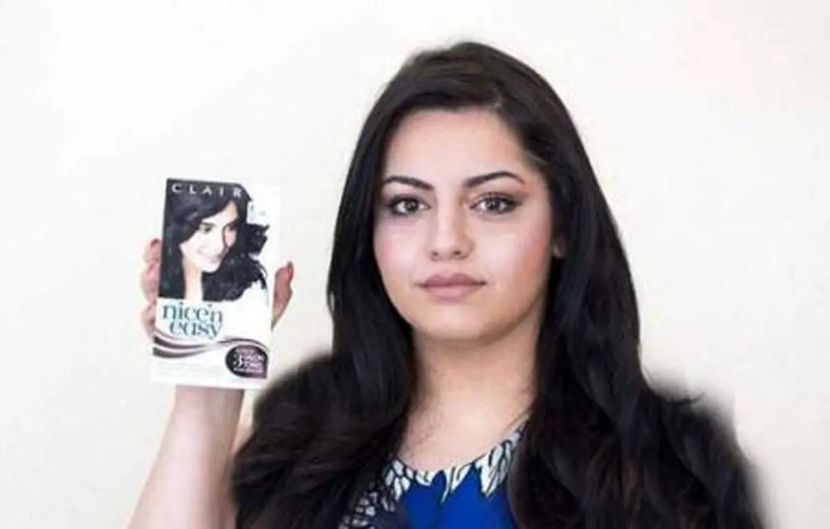 چهره وحشتناک این دختر پس از رنگ مو