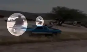 برخورد شدید اسب مسابقه ای با ماشین (فیلم)