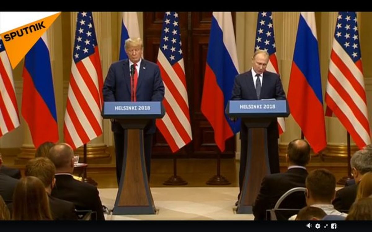 آغاز کنفرانس مطبوعاتی پوتین و ترامپ