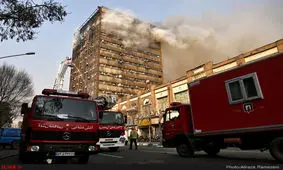 اعزام دو تیم از سگ‌های زنده‌یاب به ساختمان پلاسکو