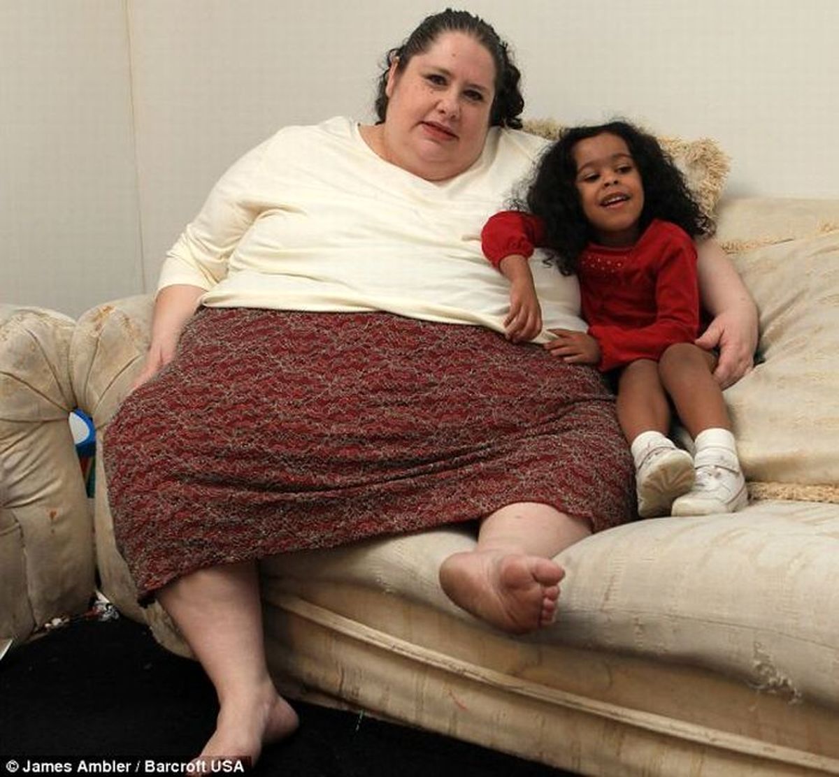 زنی که قصد دارد چاق ترین زن جهان شود!