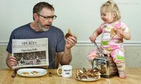 عکس هایی خنده دار و دیدنی از بهترین پدرهای دنیا!