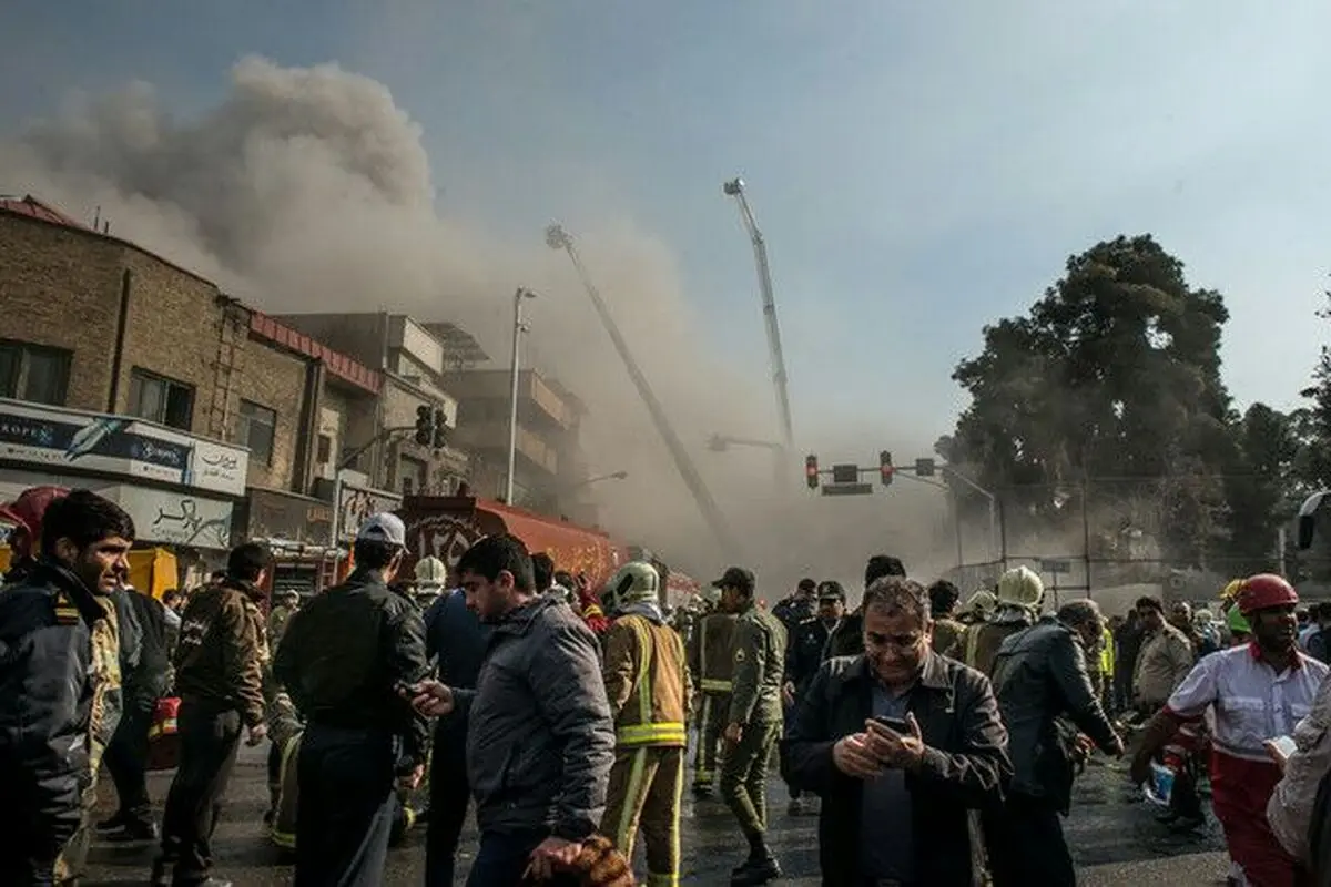 فیلم جدید و واضح از لحظه انفجار و فروریختن ساختمان پلاسکو