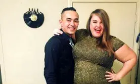 عکس جالب این زن چاق و همسرش سوژه شد