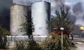 آتش سوزی در خمین مهار شد+ فیلم + تصاویر