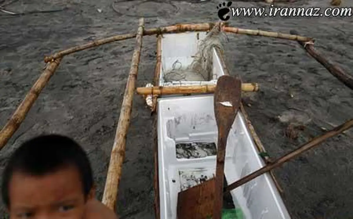 باورتان میشود این یخچال تبدیل به قایق شده؟