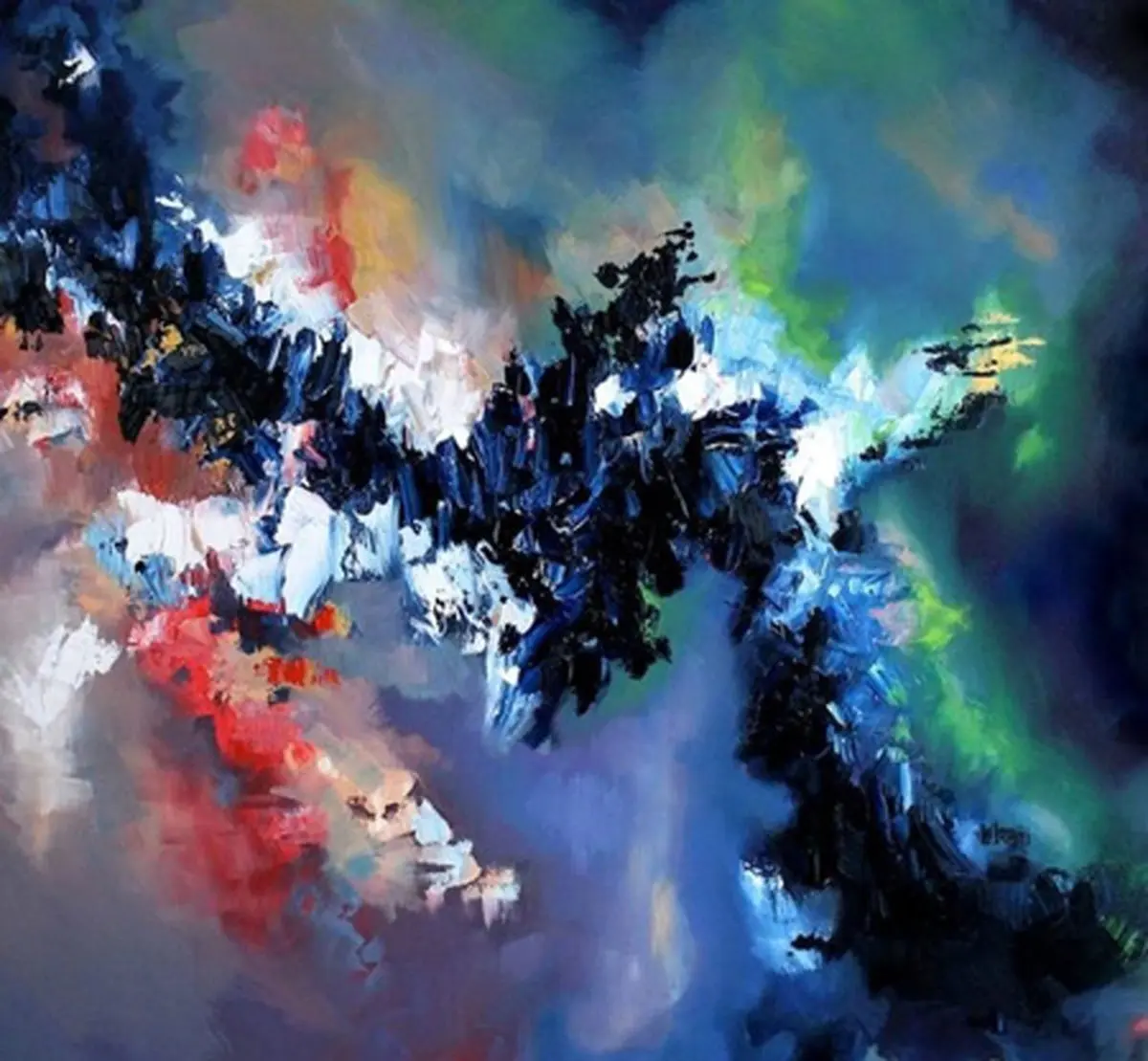 دختری که موسیقی را می بیند و نقاشی می کند