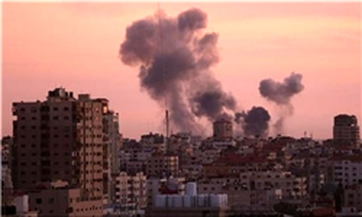 بمباران شدید غزه توسط جنگنده‌های رژیم صهیونیستی+فیلم