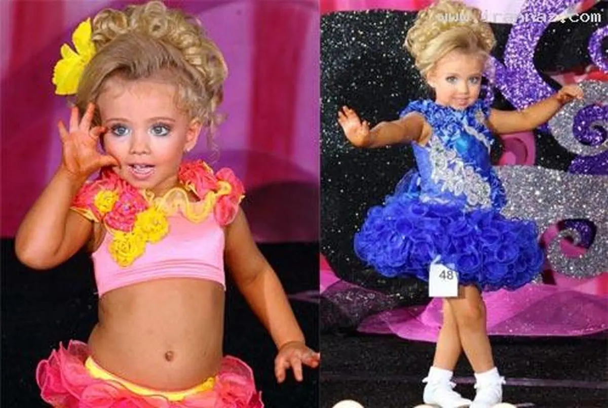 دختری که باید مانند زنان بزرگسال آرایش کند!