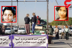 اولین عکس و فیلم از اعدام در ملاء عام قاتلان ندا و محمد حسین در مشهد