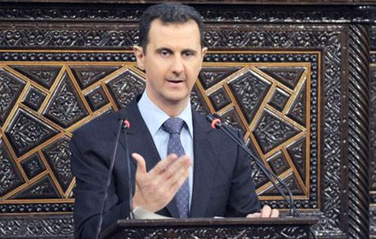 پیام بشار اسد به روحانی در پی حادثه ساختمان پلاسکو