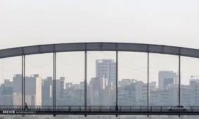 اهواز در هاله ای از دود قرار گرفت