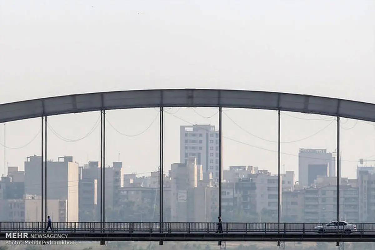 اهواز در هاله ای از دود قرار گرفت