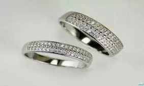 ست حلقه های نقره نگین دار برای نامزدی + تصاویر