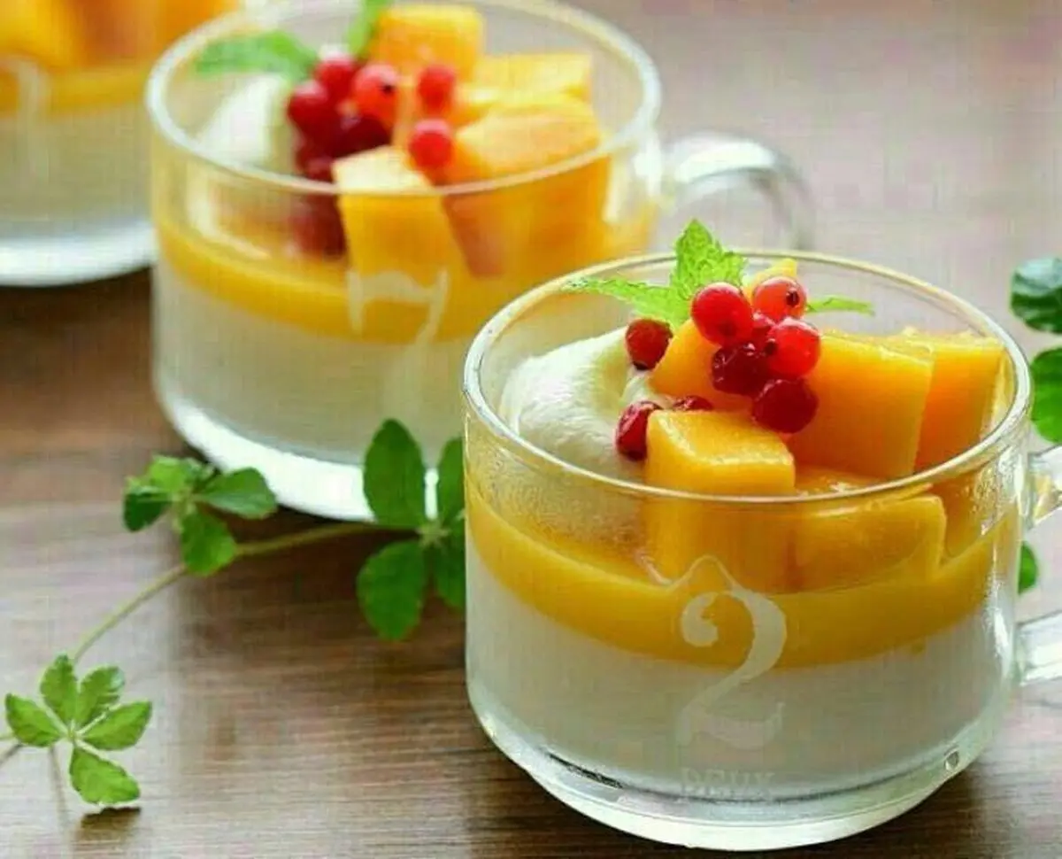 طرز تهیه پاناکوتا انبه