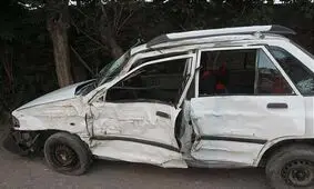 سقوط خونین پراید در رودخانه کرج