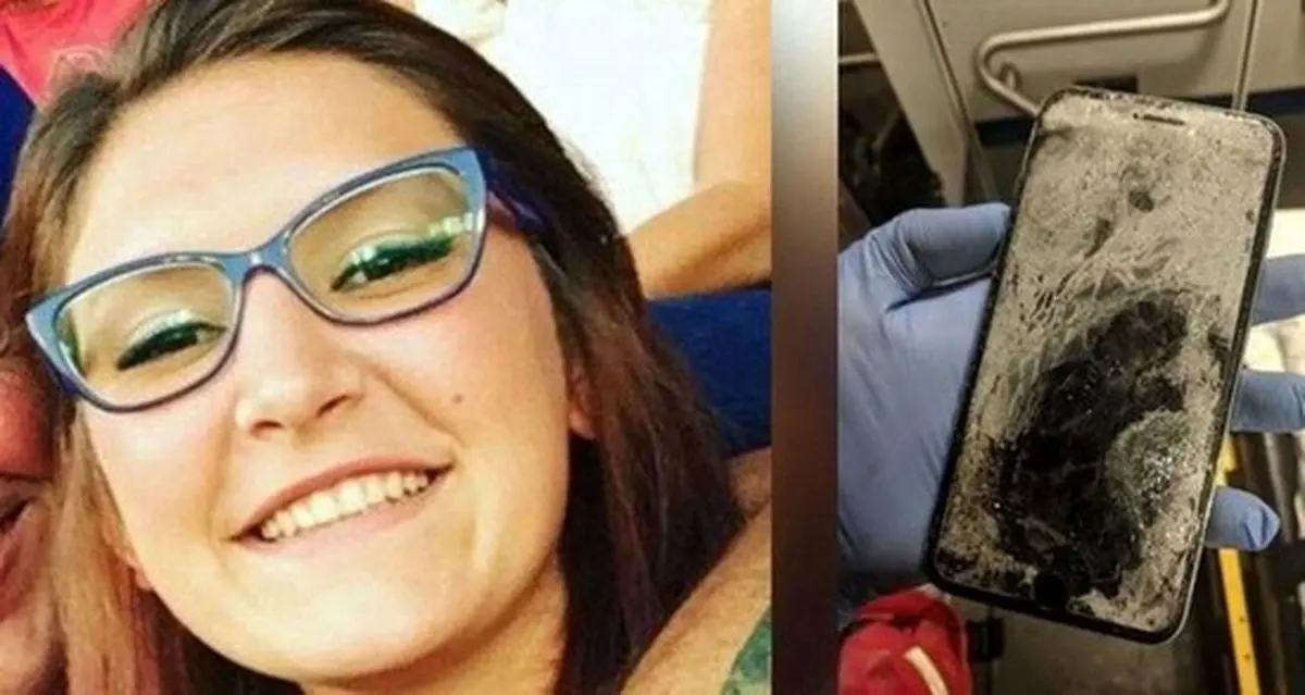 برخورد صاعقه به گوشی زنی در حال مکالمه!